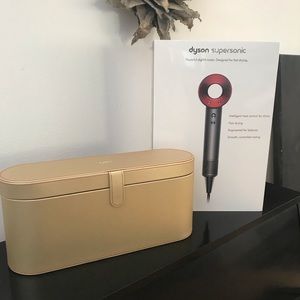 Dyson Supersonic with Tan/Gold Leather Storage